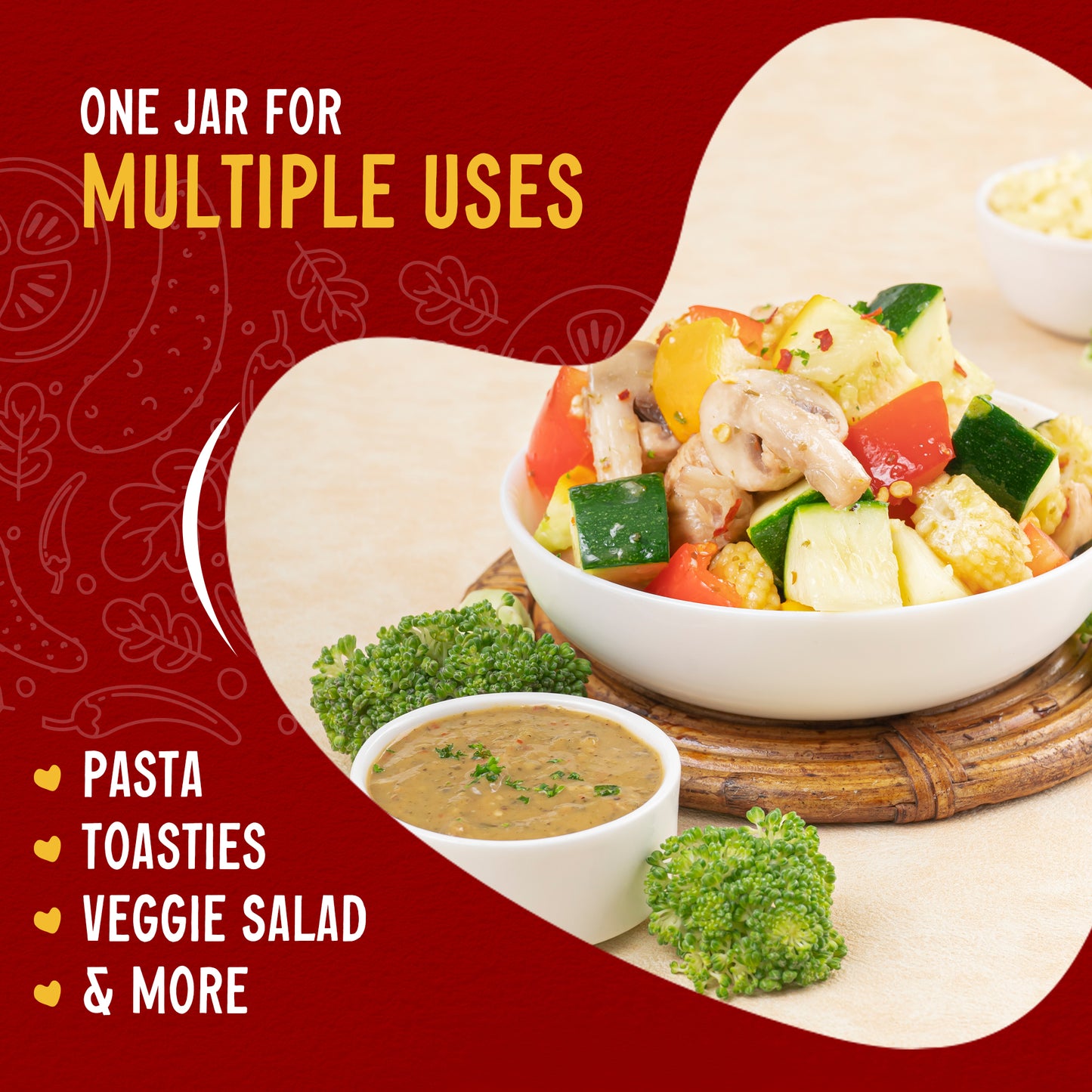 Alfredo Broccoli 180g + Roasted Tomato Basil Sauce Combo (Pack of 2)