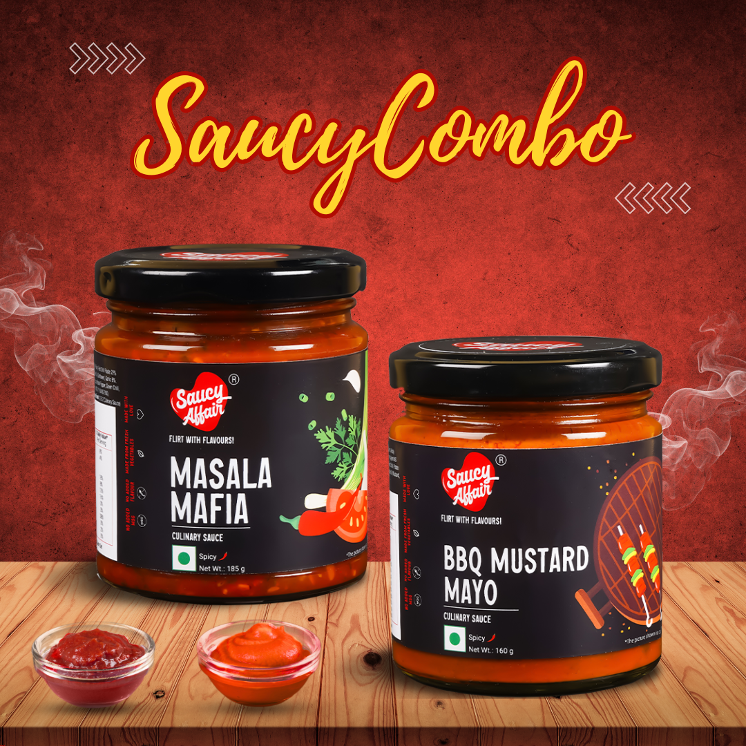 BBQ Mustard Mayo(160g) + Masala Mafia (185g)- Combo of 2