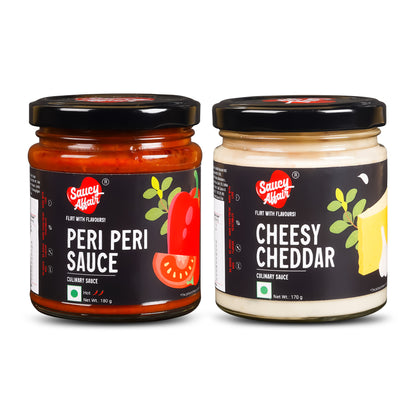 Cheesy Cheddar + Peri Peri Sauce - Combo of 2
