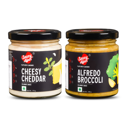 Alfredo Broccoli + Cheesy Cheddar - Combo of 2