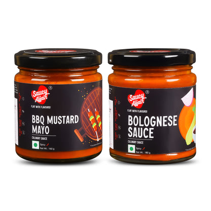 BBQ Mustard Mayo + Bolognese Sauce - Combo of 2