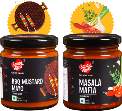 BBQ Mustard Mayo + Masala Mafia - Combo of 2