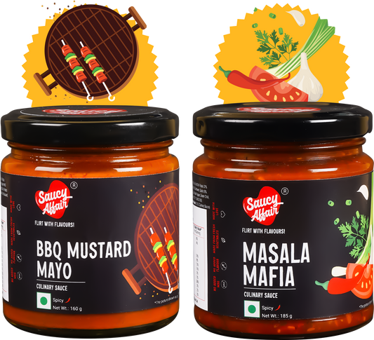 BBQ Mustard Mayo + Masala Mafia - Combo of 2