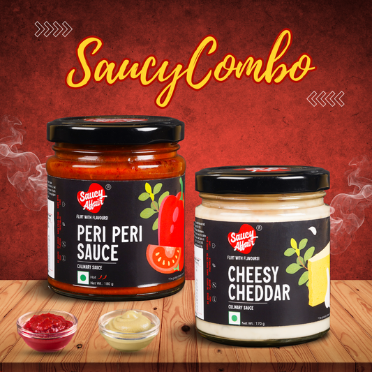 Cheesy Cheddar + Peri Peri Sauce - Combo of 2