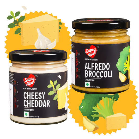 Alfredo Broccoli + Cheesy Cheddar - Combo of 2