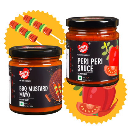 BBQ Mustard Mayo +  Peri Peri Sauce - Combo of 2